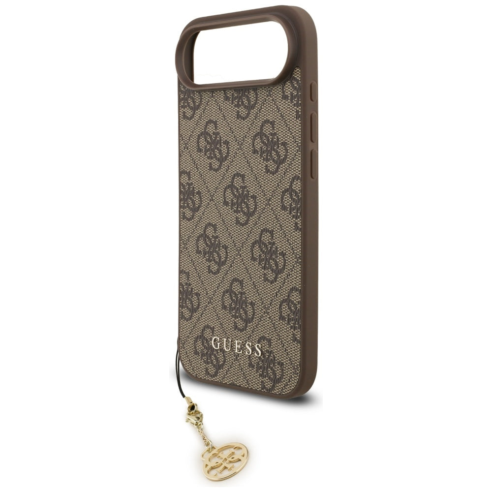 Калъф MagSafe за Apple iPhone 17 Air, Guess, 4G Charm Cradle, Кафяв