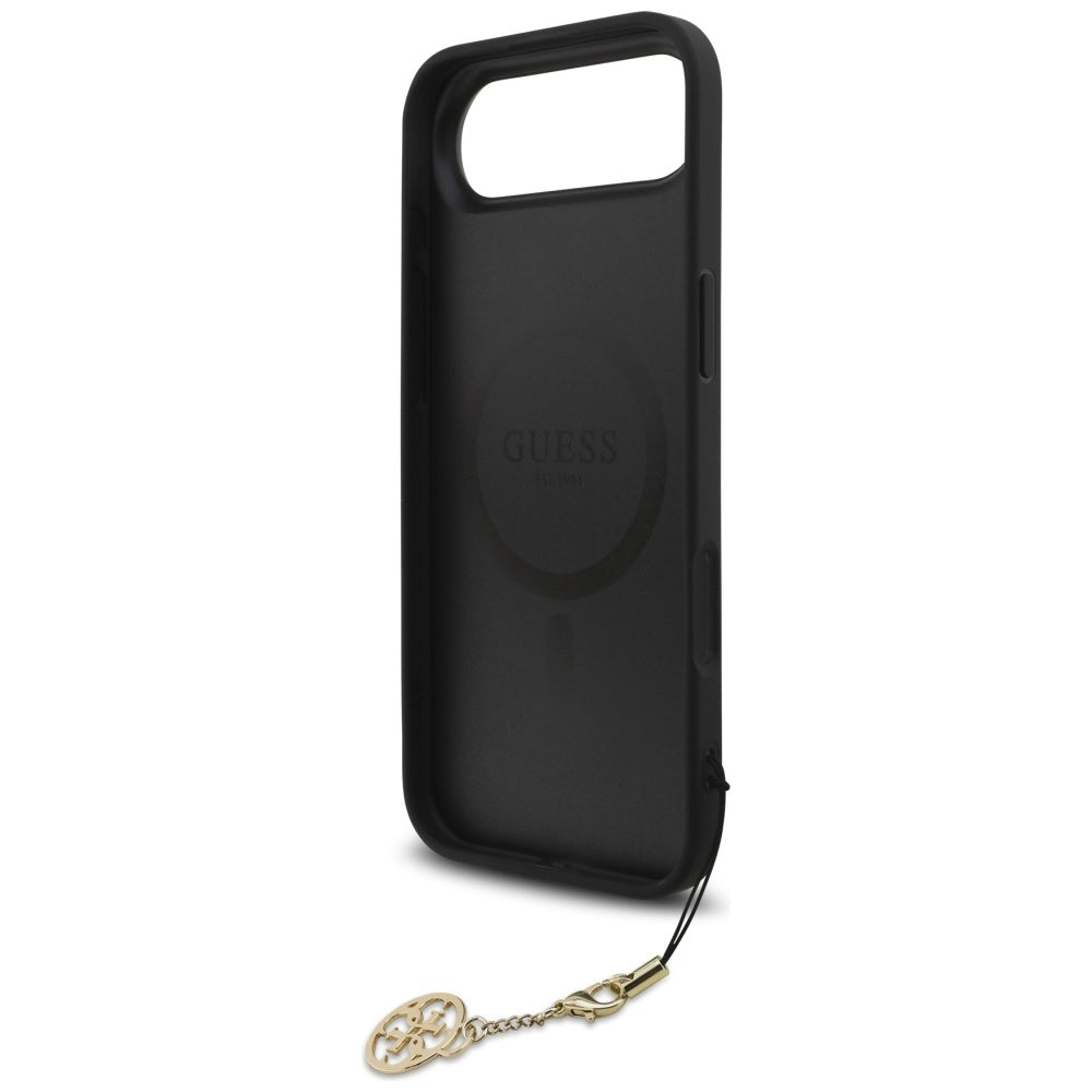Калъф MagSafe за Apple iPhone 17 Air, Guess, 4G Charm Cradle, Черен