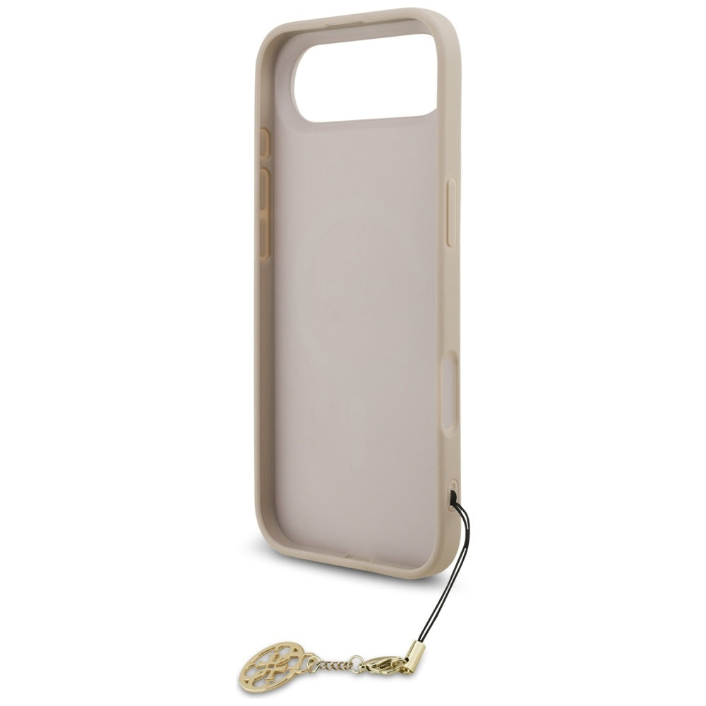 Калъф MagSafe за Apple iPhone 17 Air, Guess, 4G Charm Cradle, Розов