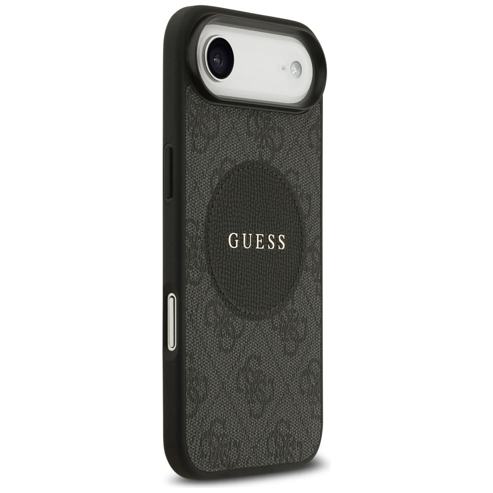 Калъф MagSafe за Apple iPhone 17 Air, Guess, 4G Circle Classic Logo, Черен