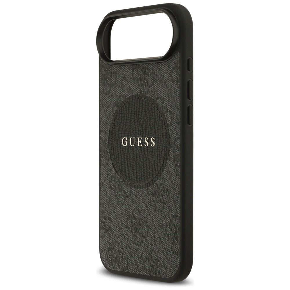Калъф MagSafe за Apple iPhone 17 Air, Guess, 4G Circle Classic Logo, Черен