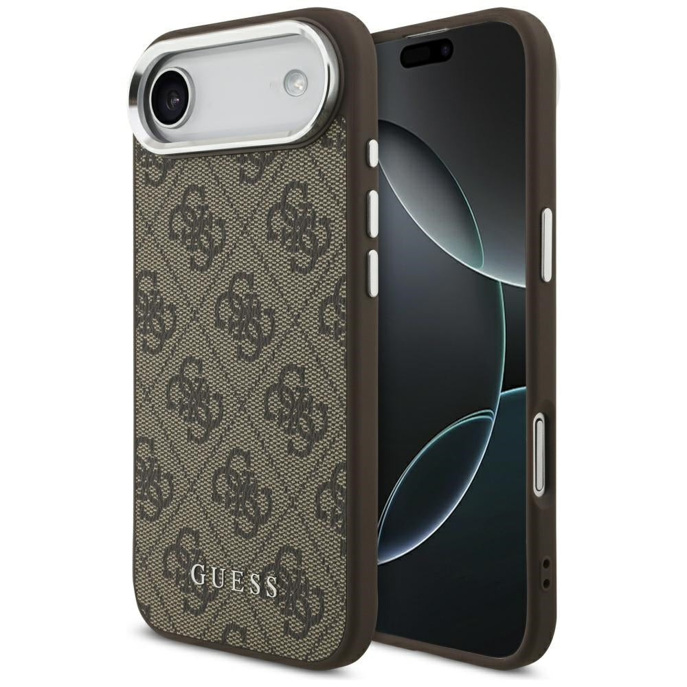Калъф MagSafe за Apple iPhone 17 Air, Guess, 4G Classic Logo, Кафяв
