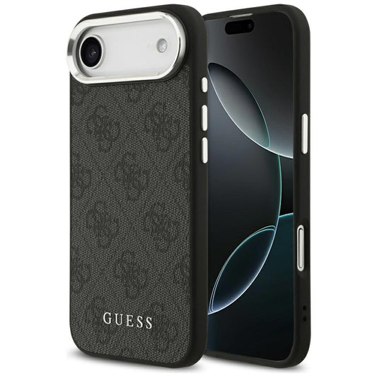 Калъф MagSafe за Apple iPhone 17 Air, Guess, 4G Classic Logo, Черен