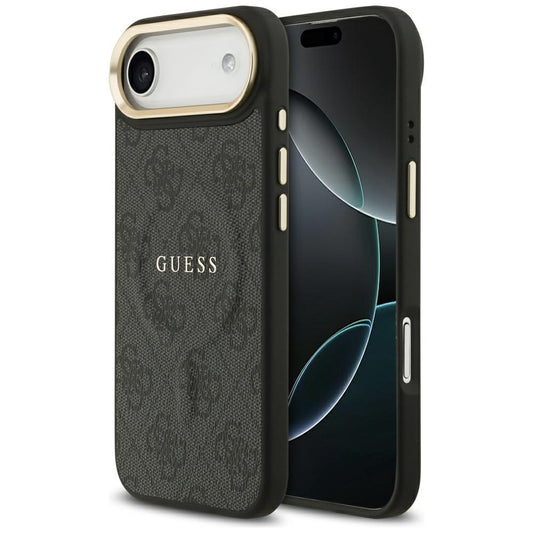 Калъф MagSafe за Apple iPhone 17 Air, Guess, 4G Classic, Черен