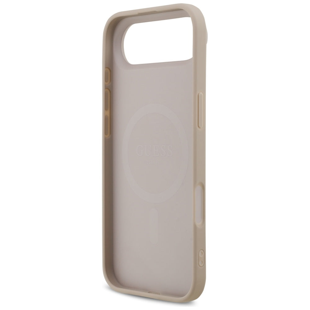 Калъф MagSafe за Apple iPhone 17 Air, Guess, 4G Printed Stripes, Розов