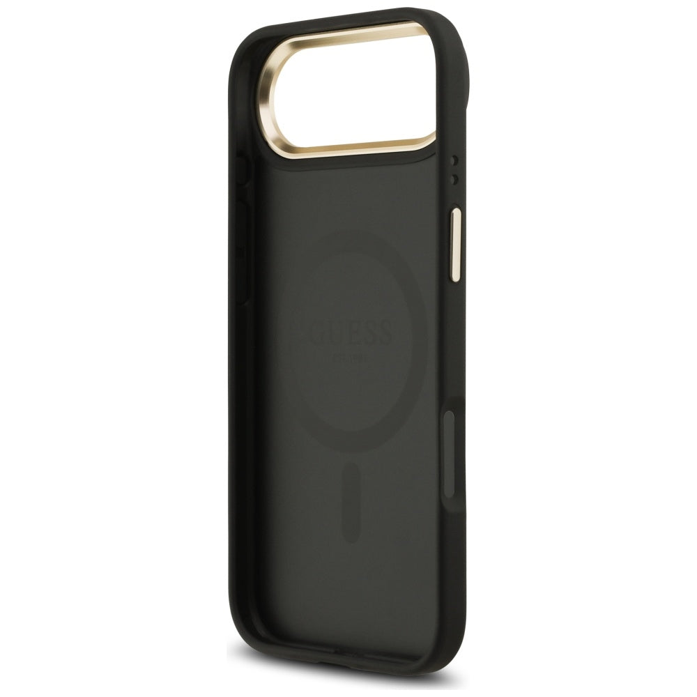 Калъф MagSafe за Apple iPhone 17 Air, Guess, 4G Strass Logo, Черен