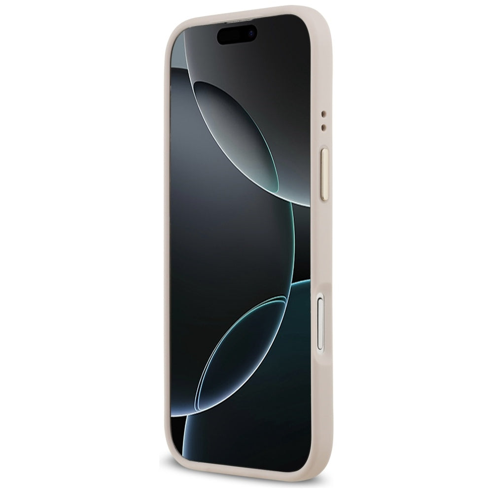 Калъф MagSafe за Apple iPhone 17 Air, Guess, 4G Strass Logo, Розов