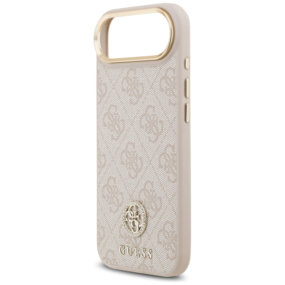 Калъф MagSafe за Apple iPhone 17 Air, Guess, 4G Strass Logo, Розов