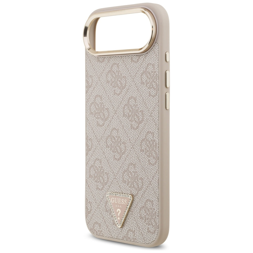 Калъф MagSafe за Apple iPhone 17 Air, Guess, 4G Triangle Logo, Розово Злато