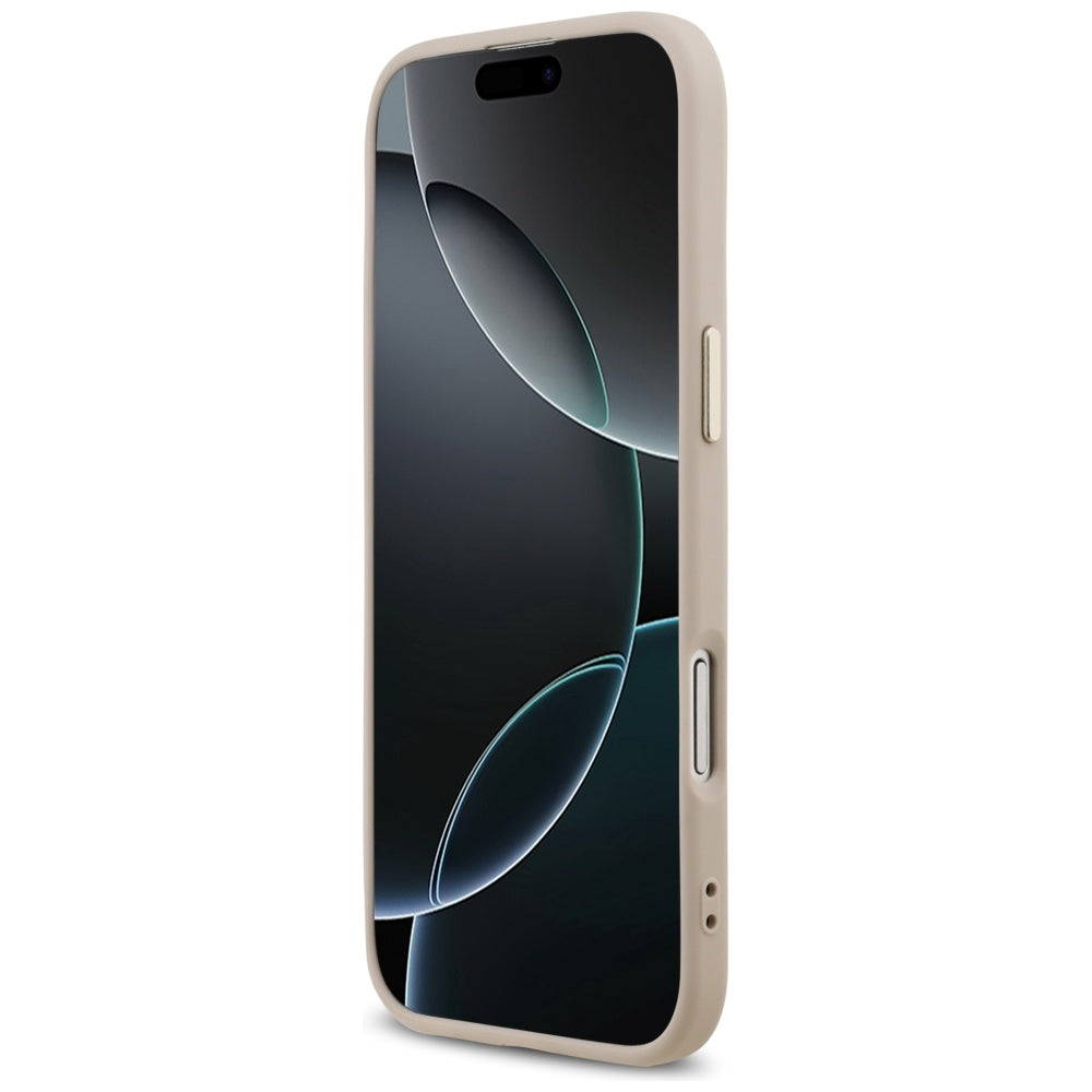 Калъф MagSafe за Apple iPhone 17 Air, Guess, 4G Triangle Logo, Розово Злато