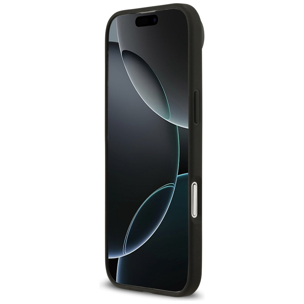 Калъф MagSafe за Apple iPhone 17 Air, Guess, Grained Flowers, Черен