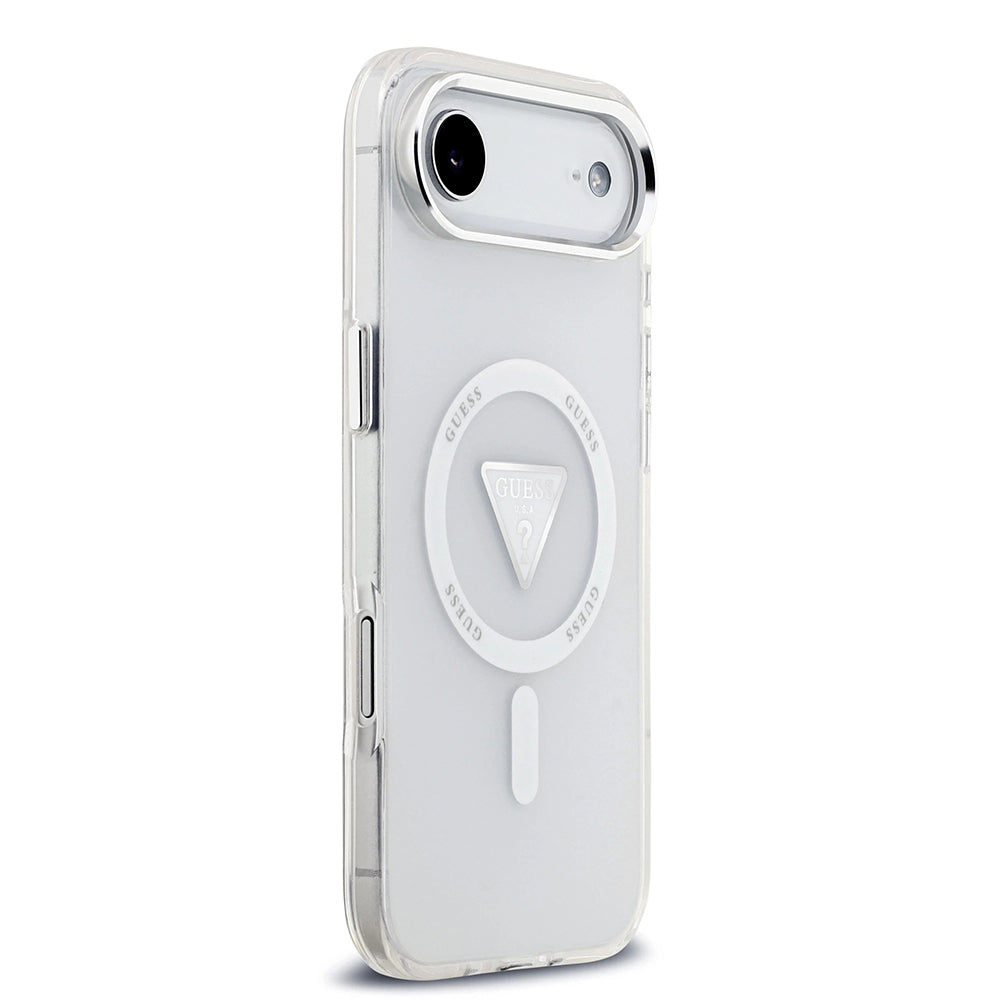 Калъф MagSafe за Apple iPhone 17 Air, Guess, IML Gradient Triangle Logo, Прозрачен