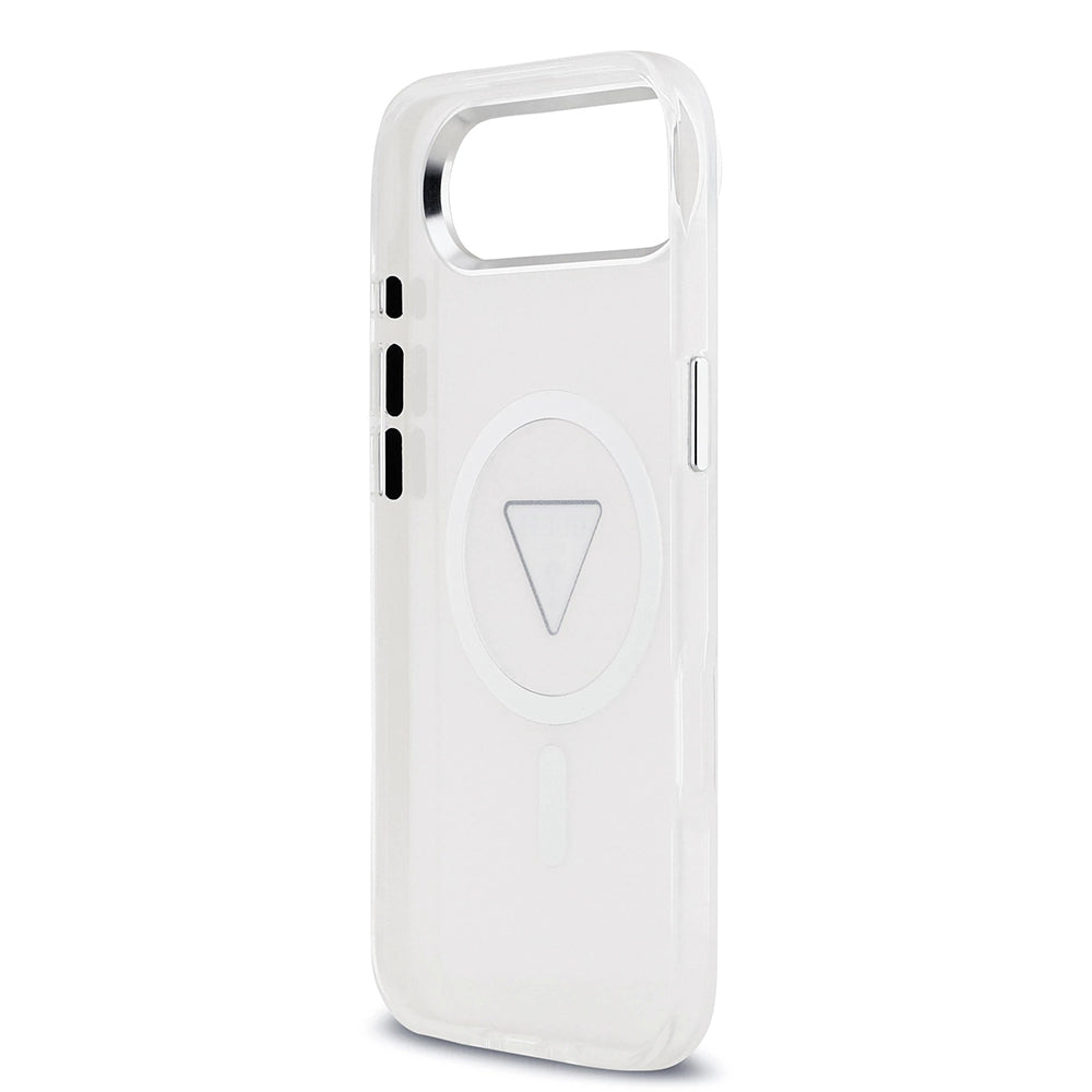 Калъф MagSafe за Apple iPhone 17 Air, Guess, IML Gradient Triangle Logo, Прозрачен
