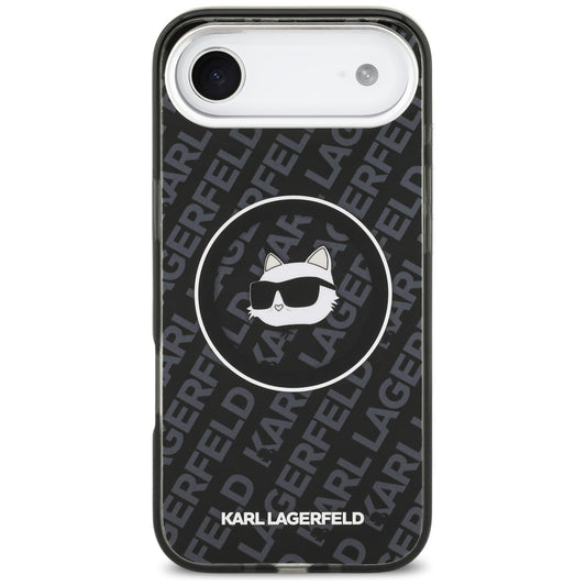 Калъф MagSafe за Apple iPhone 17 Air, Karl Lagerfeld, IML Choupette`s Head, Черен