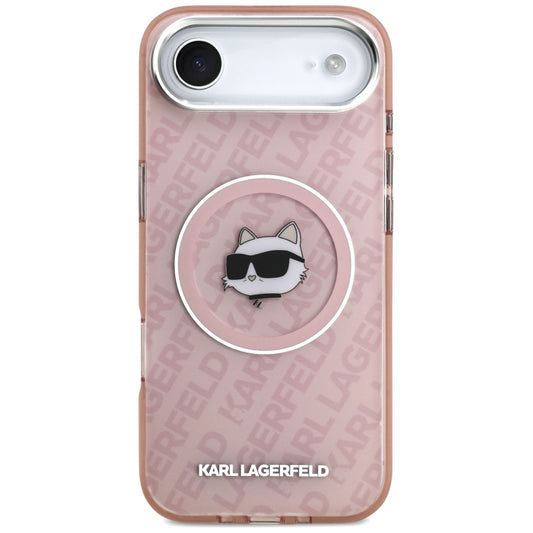 Калъф MagSafe за Apple iPhone 17 Air, Karl Lagerfeld, IML Choupette`s Head, Розов