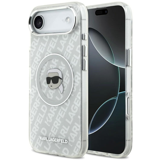 Калъф MagSafe за Apple iPhone 17 Air, Karl Lagerfeld, IML Karl`s Head, Сив