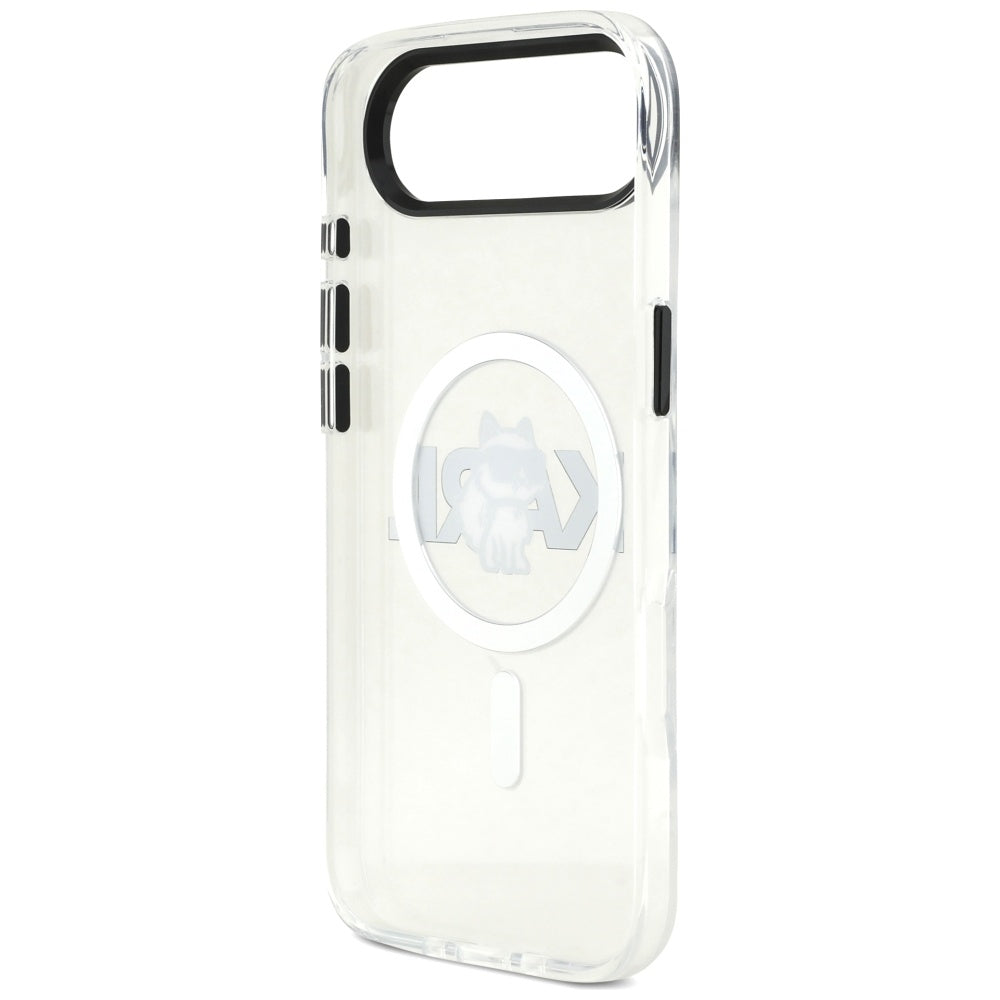 Калъф MagSafe за Apple iPhone 17 Air, Karl Lagerfeld, IML Sketch Logo Choupette, Прозрачен