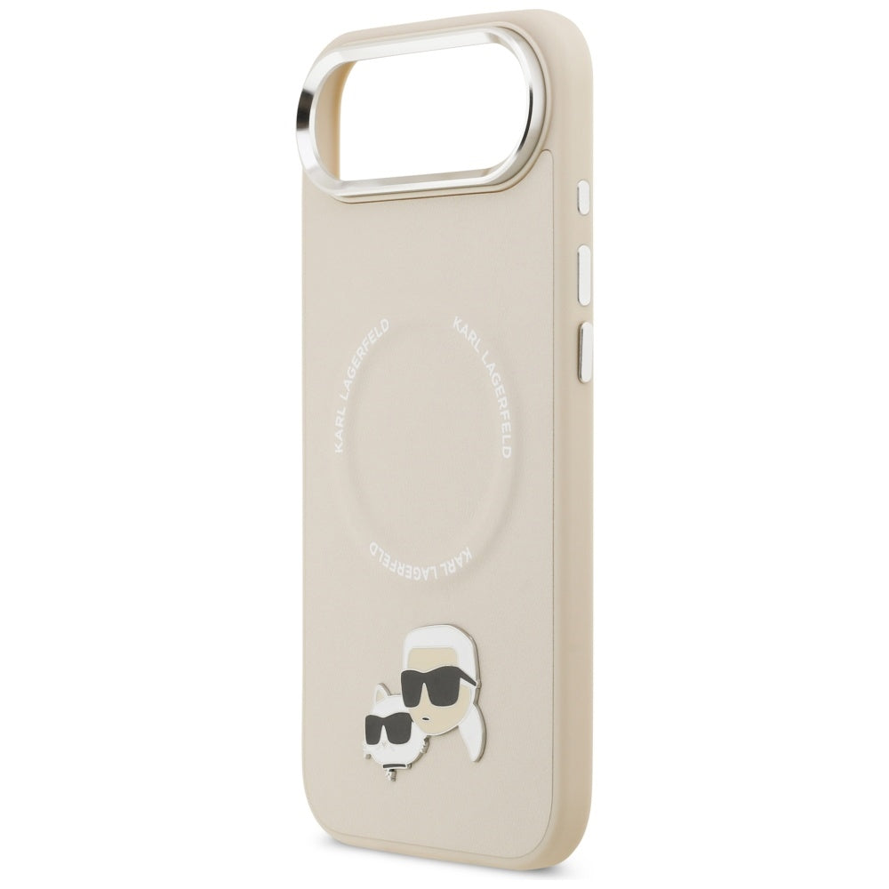 Калъф MagSafe за Apple iPhone 17 Air, Karl Lagerfeld, Karl & Choupette Pins, Бежов