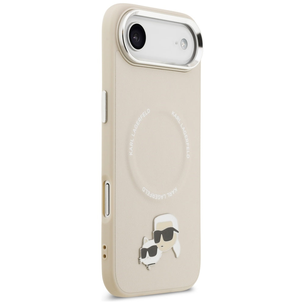 Калъф MagSafe за Apple iPhone 17 Air, Karl Lagerfeld, Karl & Choupette Pins, Бежов