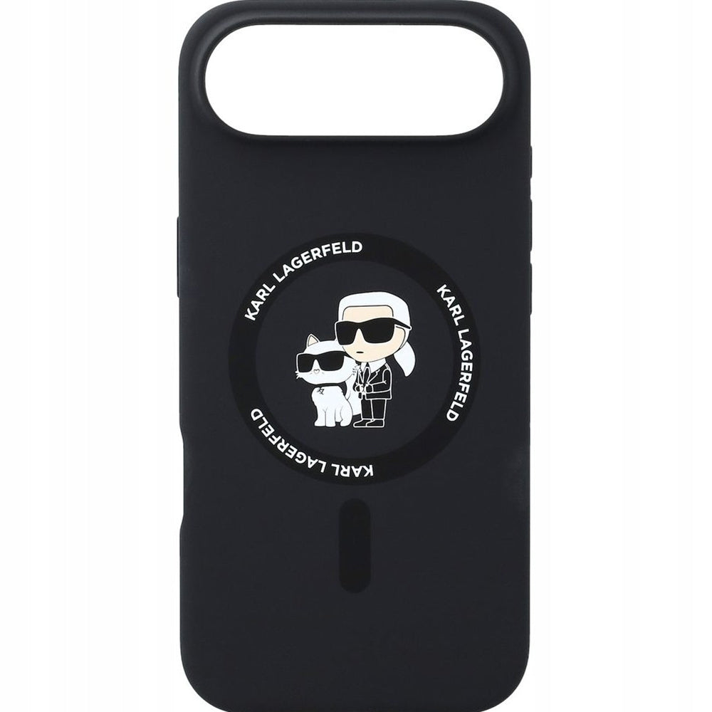 Калъф MagSafe за Apple iPhone 17 Air, Karl Lagerfeld, Ring Karl & Choupette, Черен