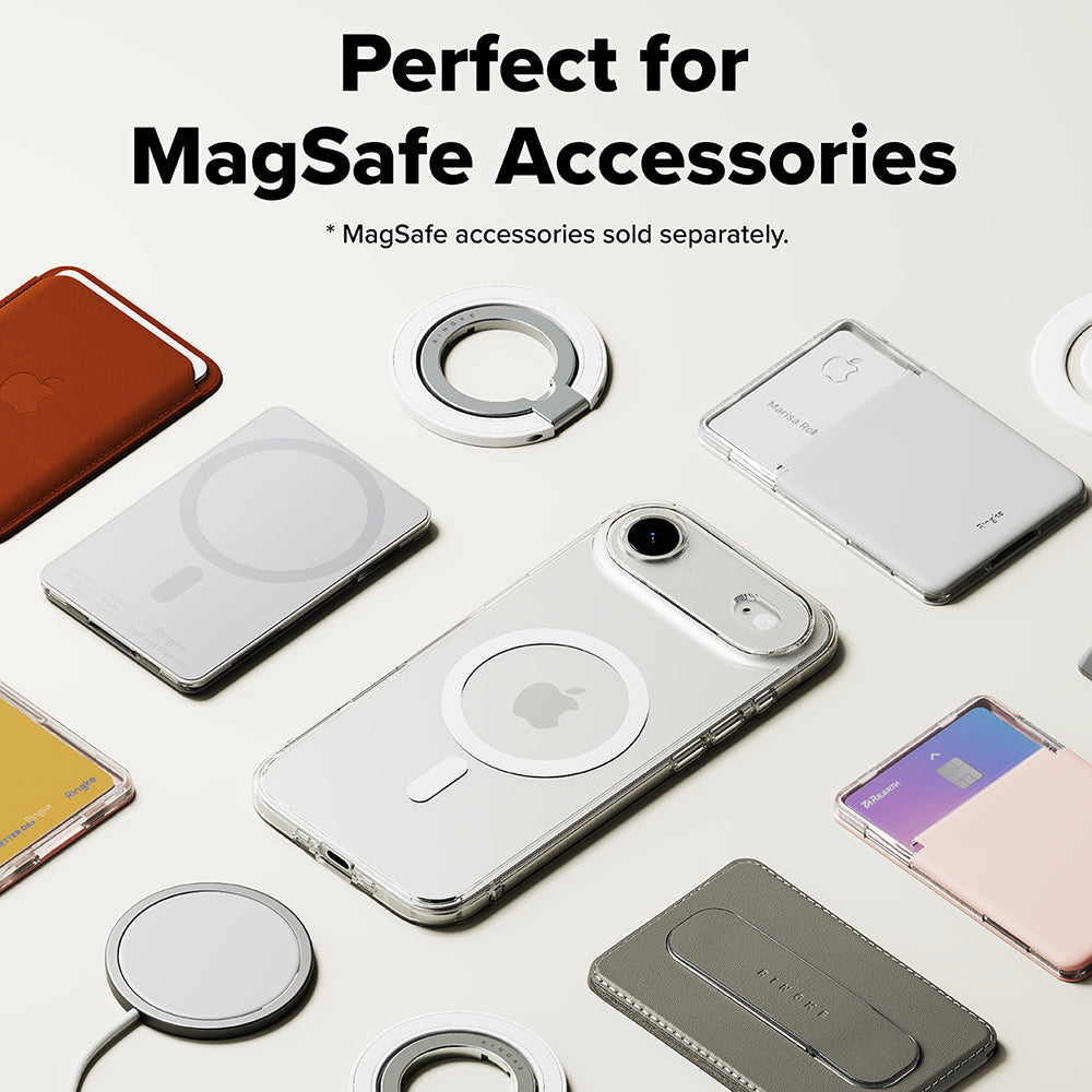 Калъф MagSafe за Apple iPhone 17 Air, Ringke, Fusion, Прозрачен