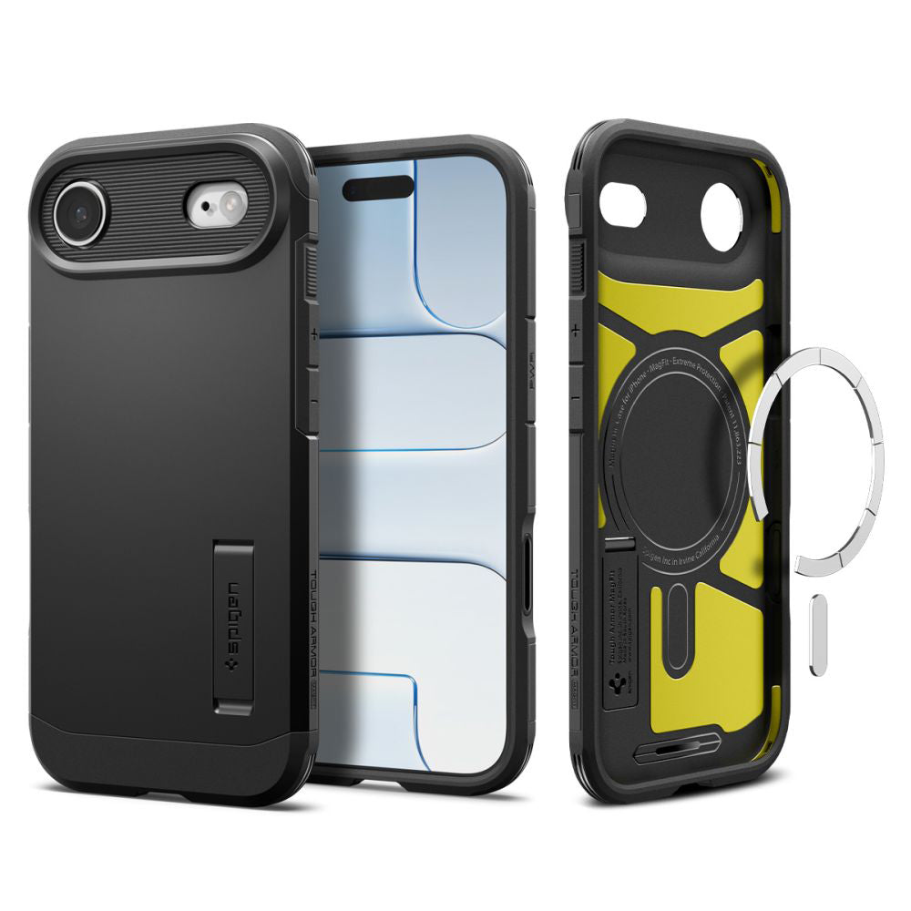 Калъф MagSafe за Apple iPhone 17 Air, Spigen, Tough Armor T, Черен ACS10324