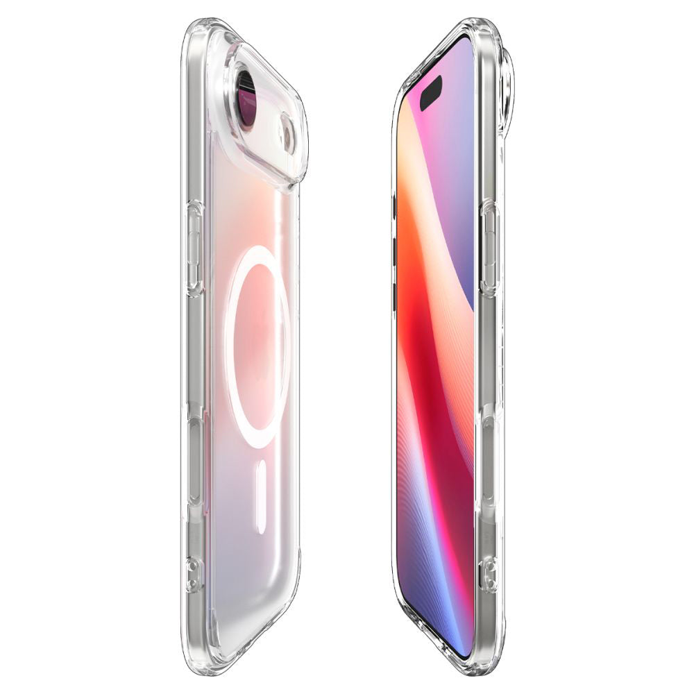 Калъф MagSafe за Apple iPhone 17 Air, Spigen, Ultra Hybrid, Сатенено Бял ACS10317