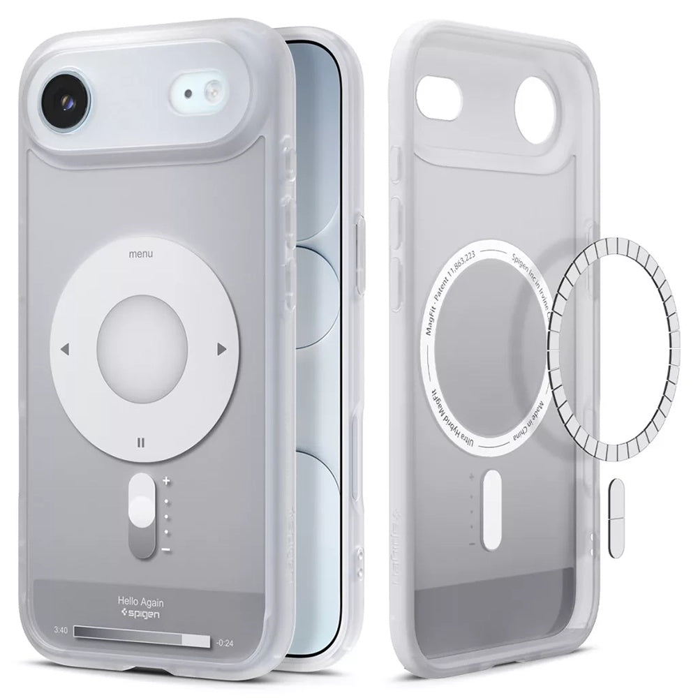 Калъф MagSafe за Apple iPhone 17 Air, Spigen, Ultra Hybrid Classic, Сребрист