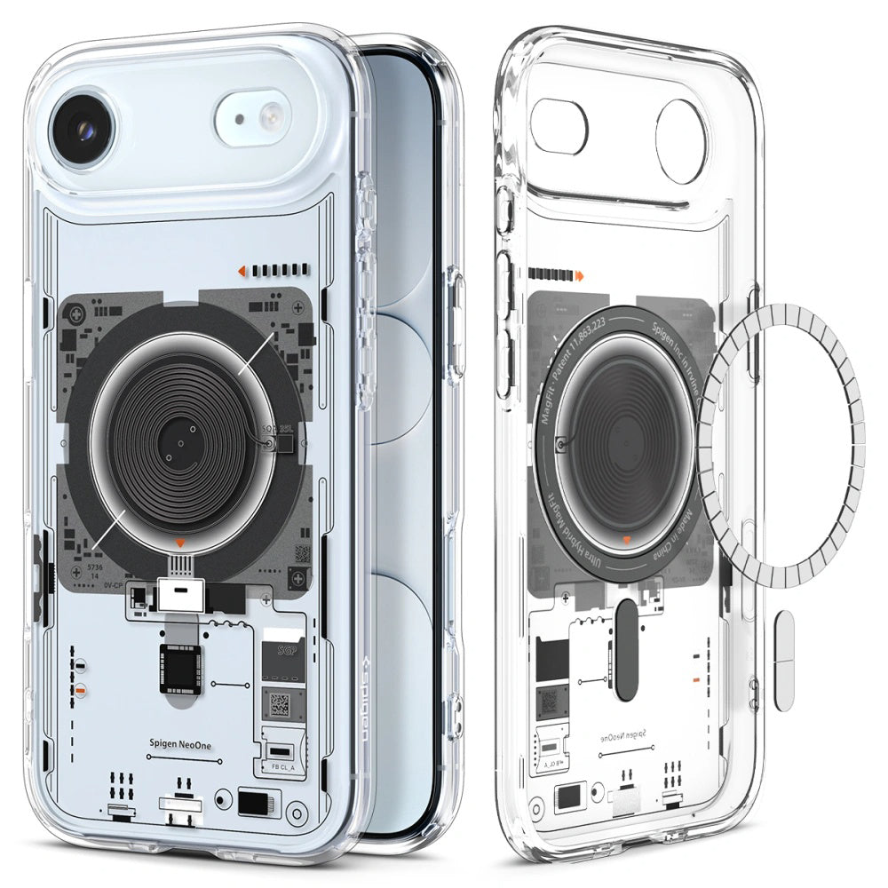 Калъф MagSafe за Apple iPhone 17 Air, Spigen, Ultra Hybrid Neo One, Прозрачен ACS10321