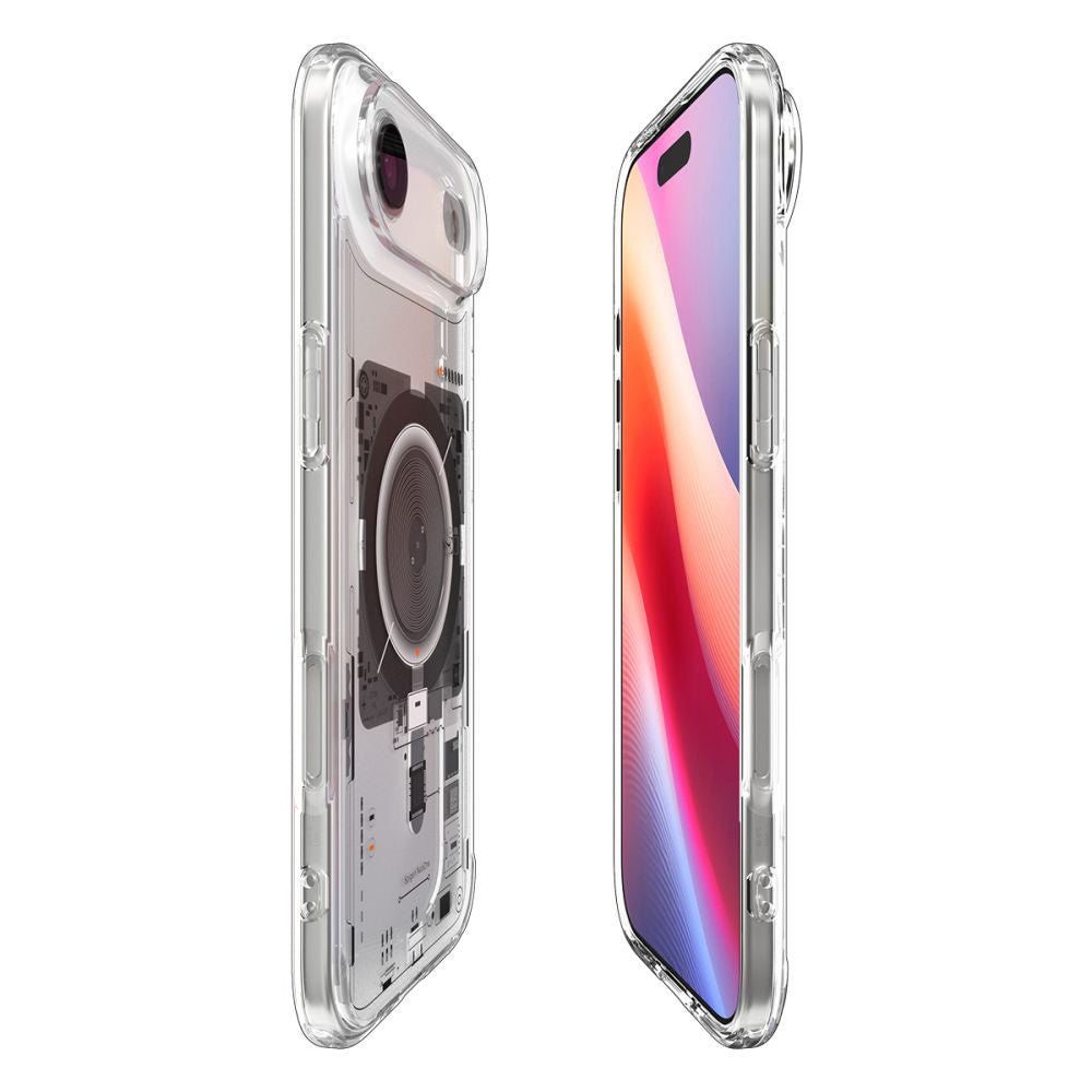 Калъф MagSafe за Apple iPhone 17 Air, Spigen, Ultra Hybrid Neo One, Прозрачен ACS10321