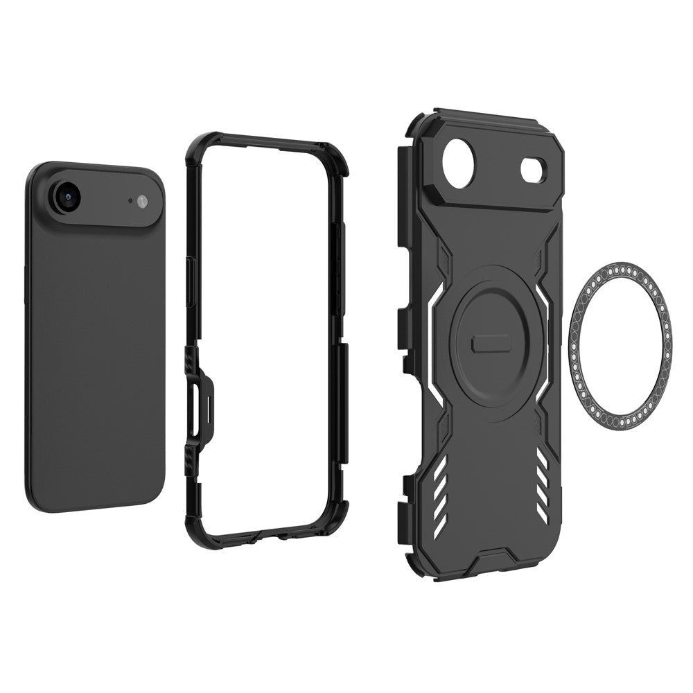 Калъф MagSafe за Apple iPhone 17 Air, Techsuit, ArmorMag, Черен