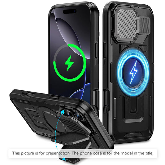 Калъф MagSafe за Apple iPhone 17 Air, Techsuit, CamVault, Черен