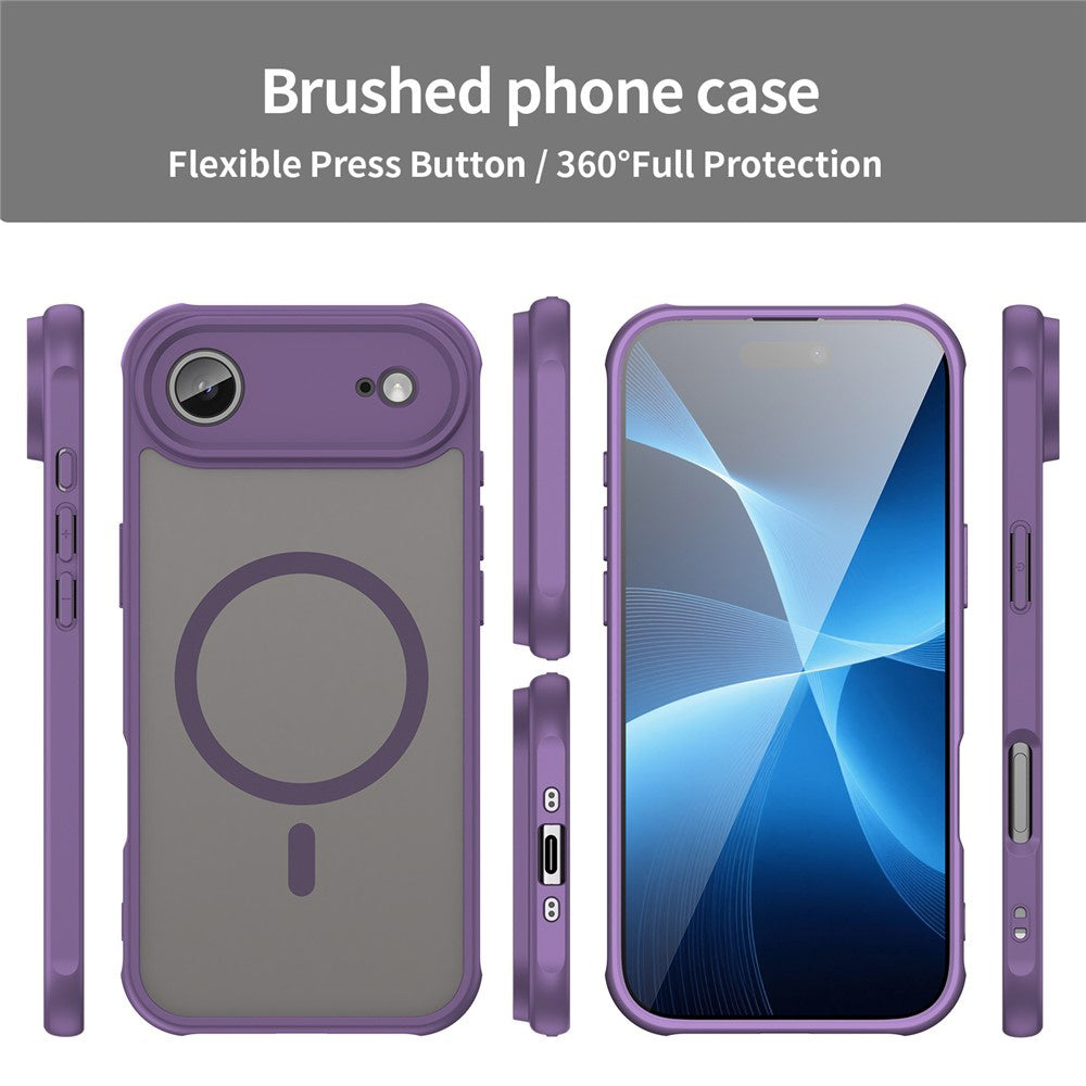 Калъф MagSafe за Apple iPhone 17 Air, Techsuit, HaloFrost II, Лилав