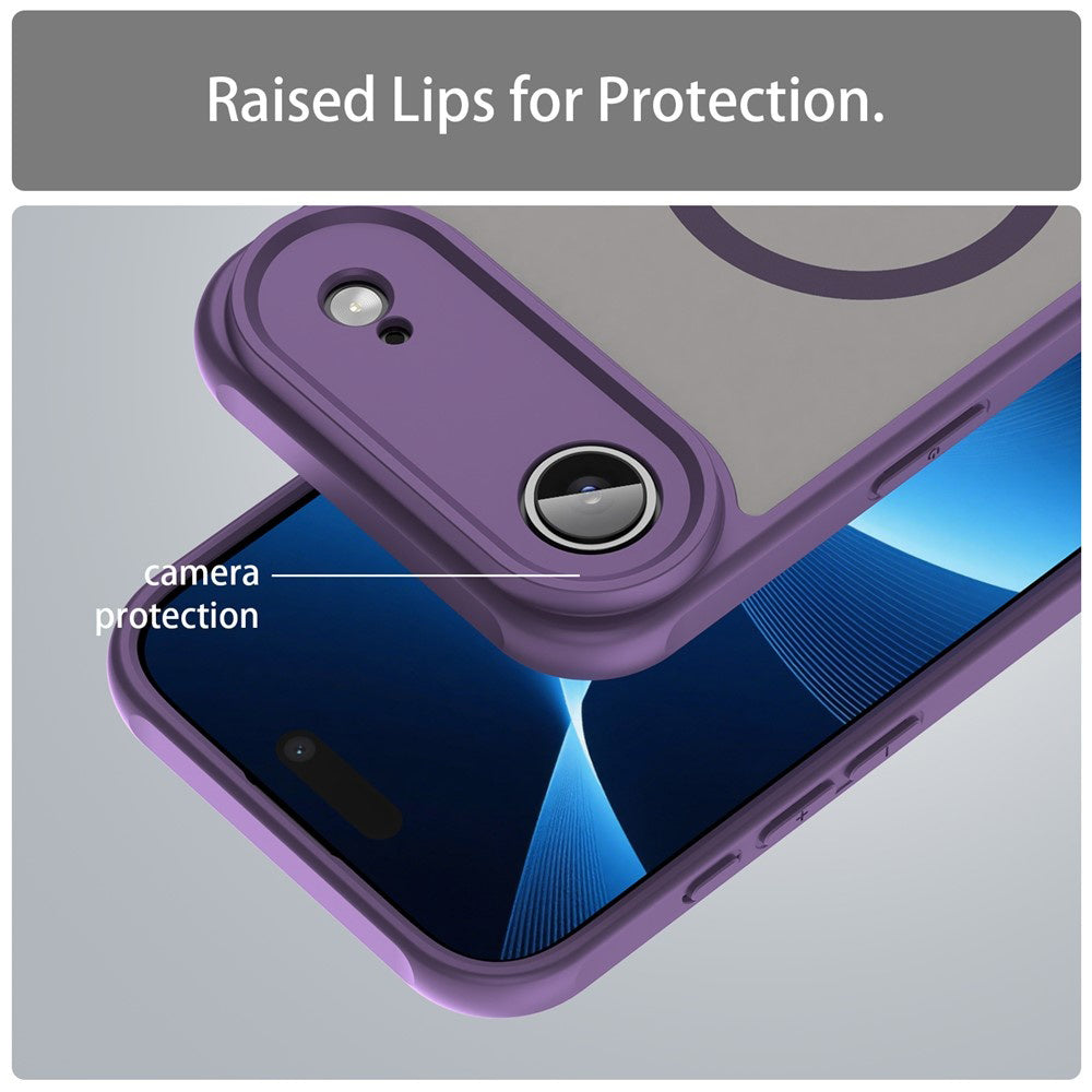 Калъф MagSafe за Apple iPhone 17 Air, Techsuit, HaloFrost II, Лилав