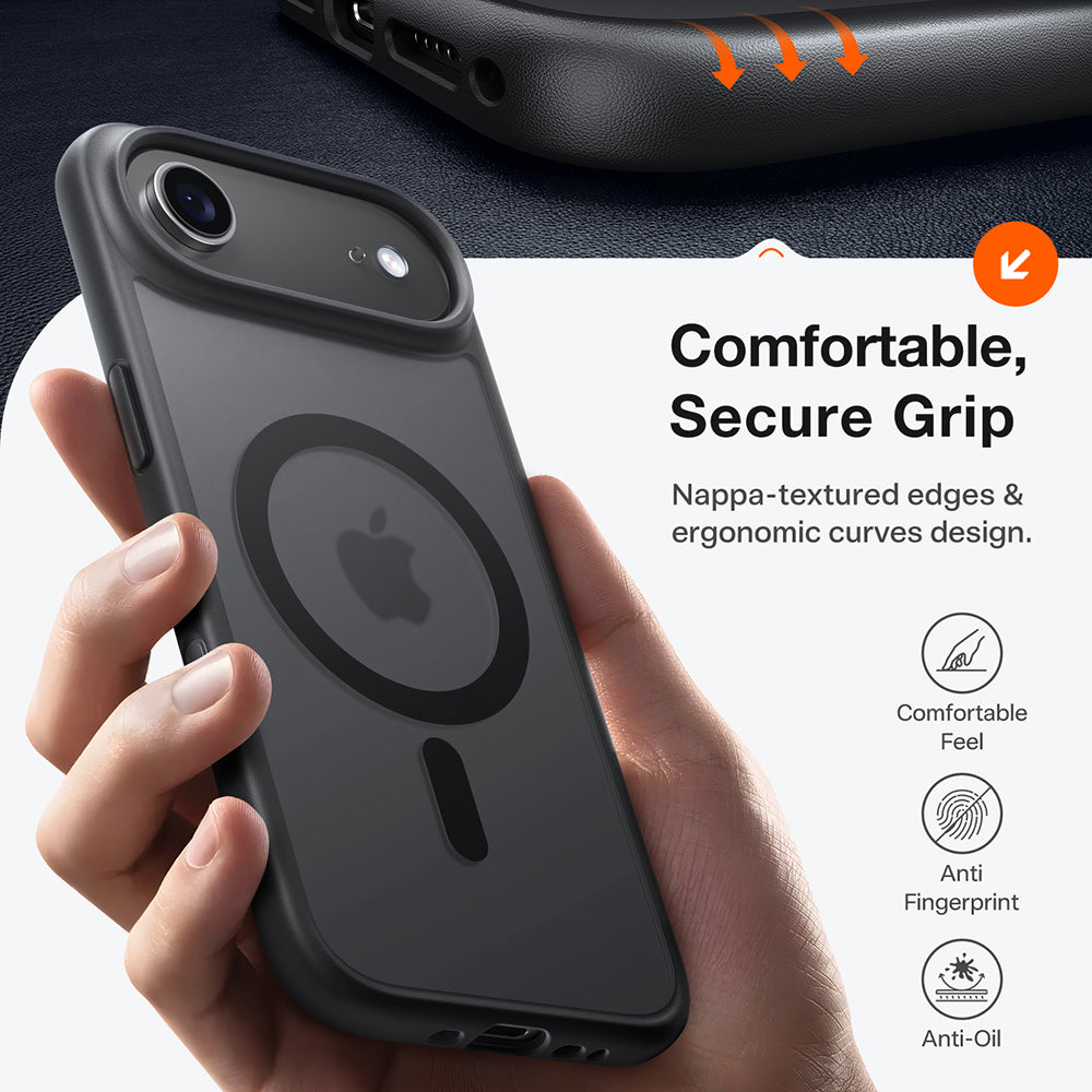 Калъф MagSafe за Apple iPhone 17 Air, Torras, Guardian, Черен