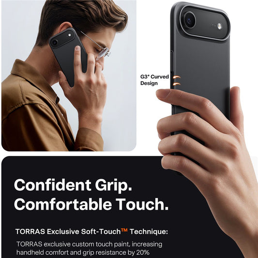 Калъф MagSafe за Apple iPhone 17 Air, Torras, SlimFit, Черен