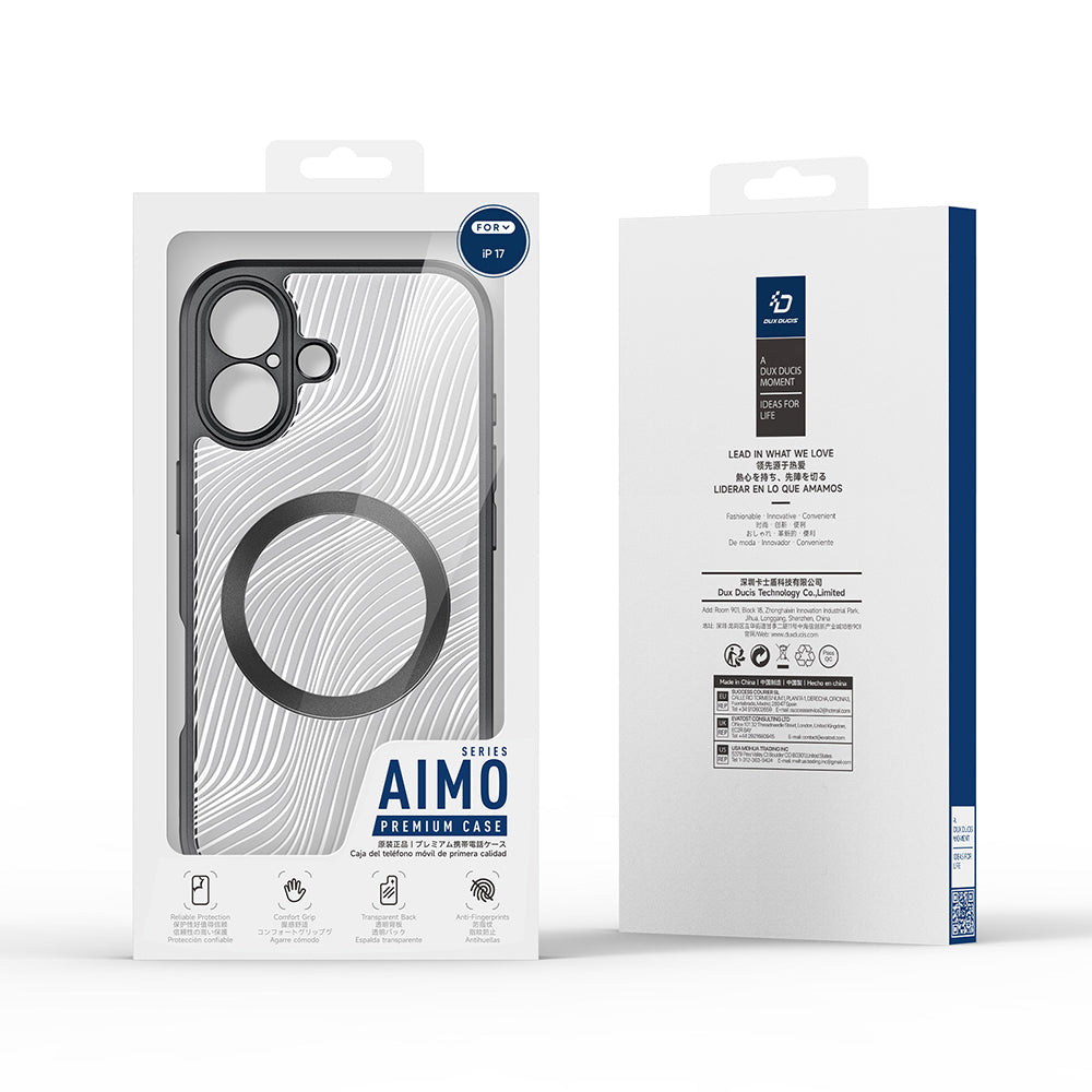 Калъф MagSafe за Apple iPhone 17, DUX DUCIS, Aimo, Черен