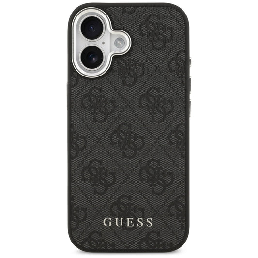 Калъф MagSafe за Apple iPhone 17, Guess, 4G Classic Logo, Черен