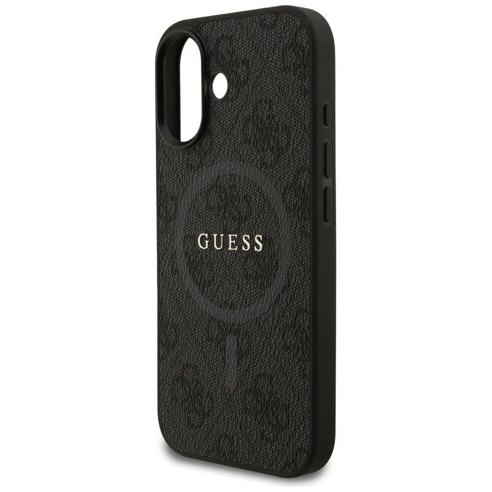 Калъф MagSafe за Apple iPhone 17, Guess, 4G Ring Classic Logo, Черен
