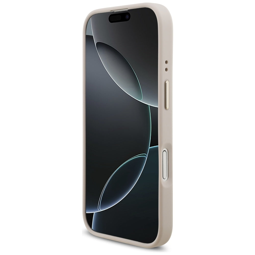 Калъф MagSafe за Apple iPhone 17, Guess, 4G Strass Logo, Розов