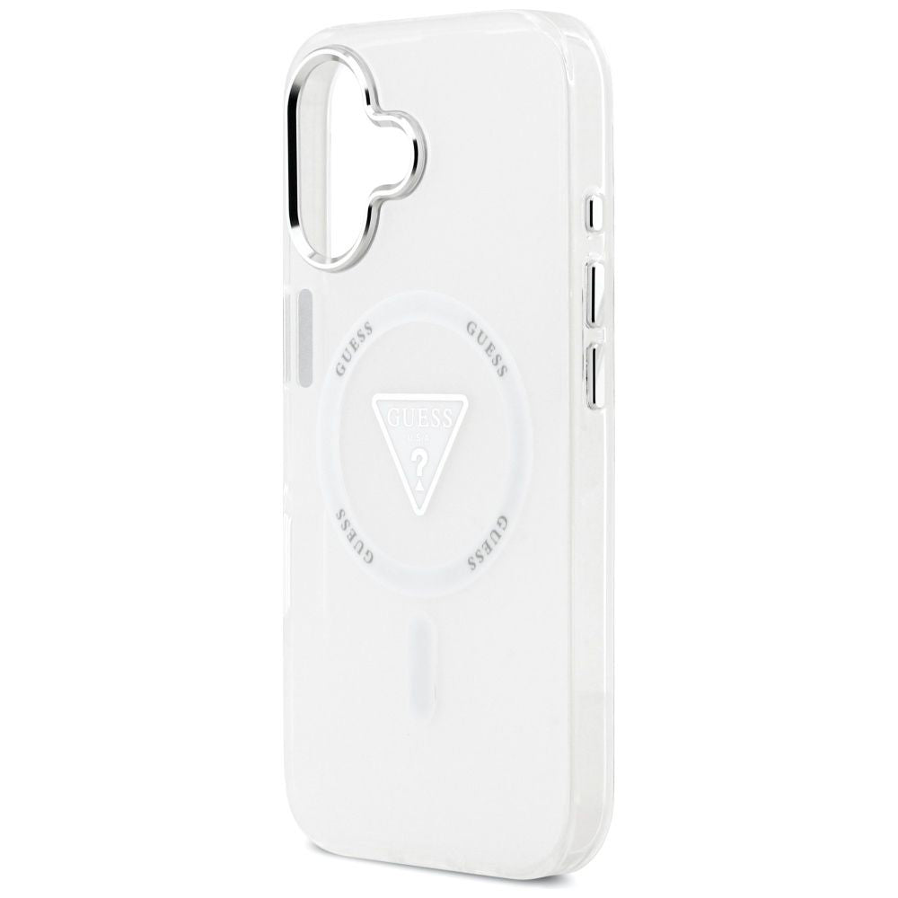 Калъф MagSafe за Apple iPhone 17, Guess, IML Gradient Triangle Logo, Прозрачен