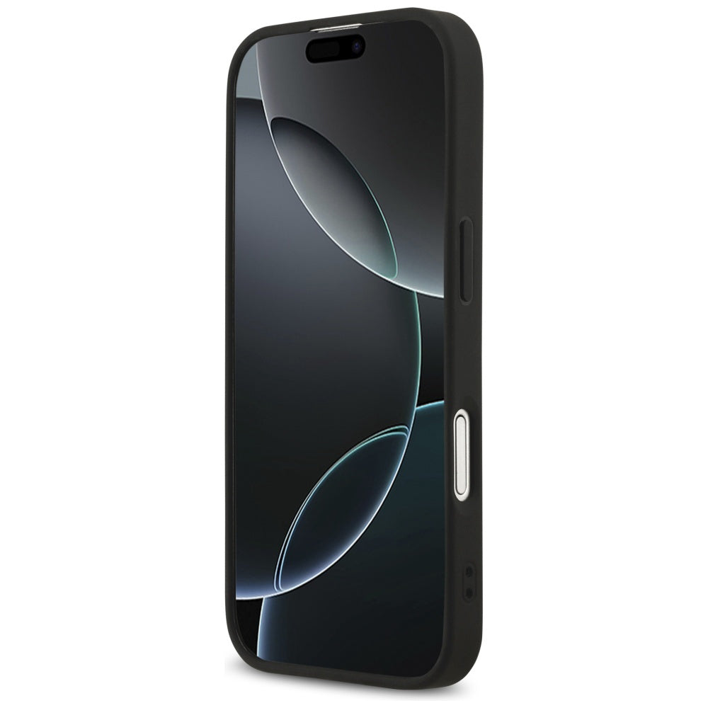 Калъф MagSafe за Apple iPhone 17, Guess, Saffiano Classic Logo, Черен
