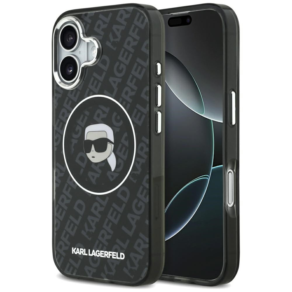MagSafe Case for Apple iPhone 17, Karl Lagerfeld, IML Karl's Head, Black