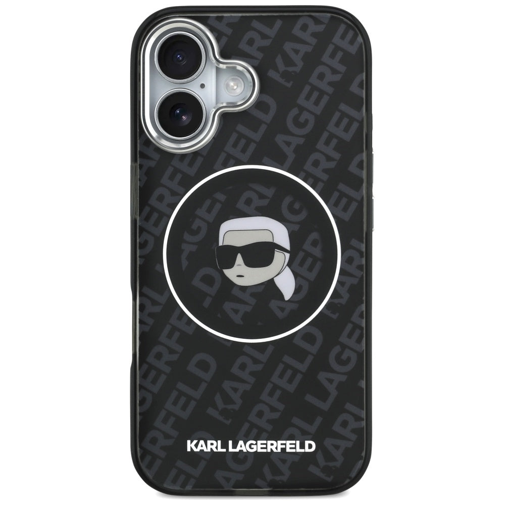 MagSafe Case for Apple iPhone 17, Karl Lagerfeld, IML Karl's Head, Black