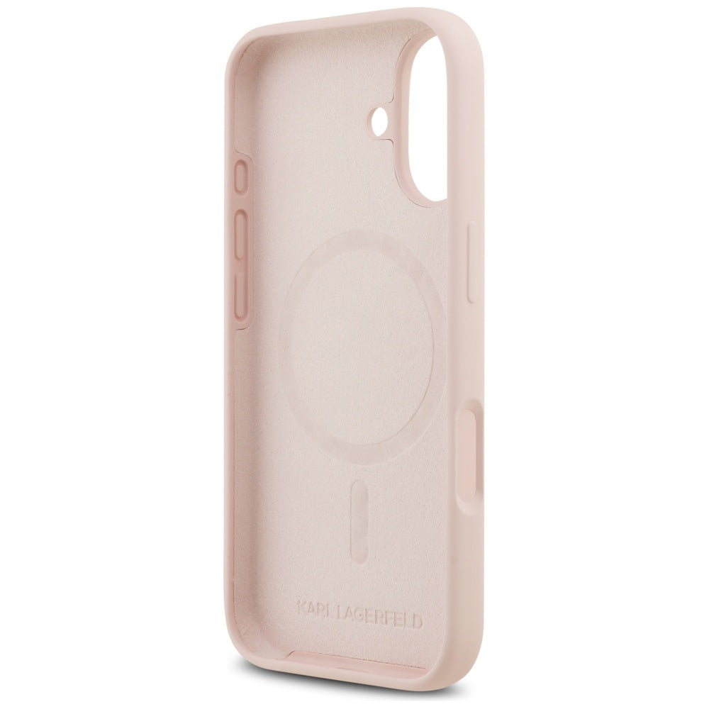 Калъф MagSafe за Apple iPhone 17, Karl Lagerfeld, Ring Karl & Choupette, Розов