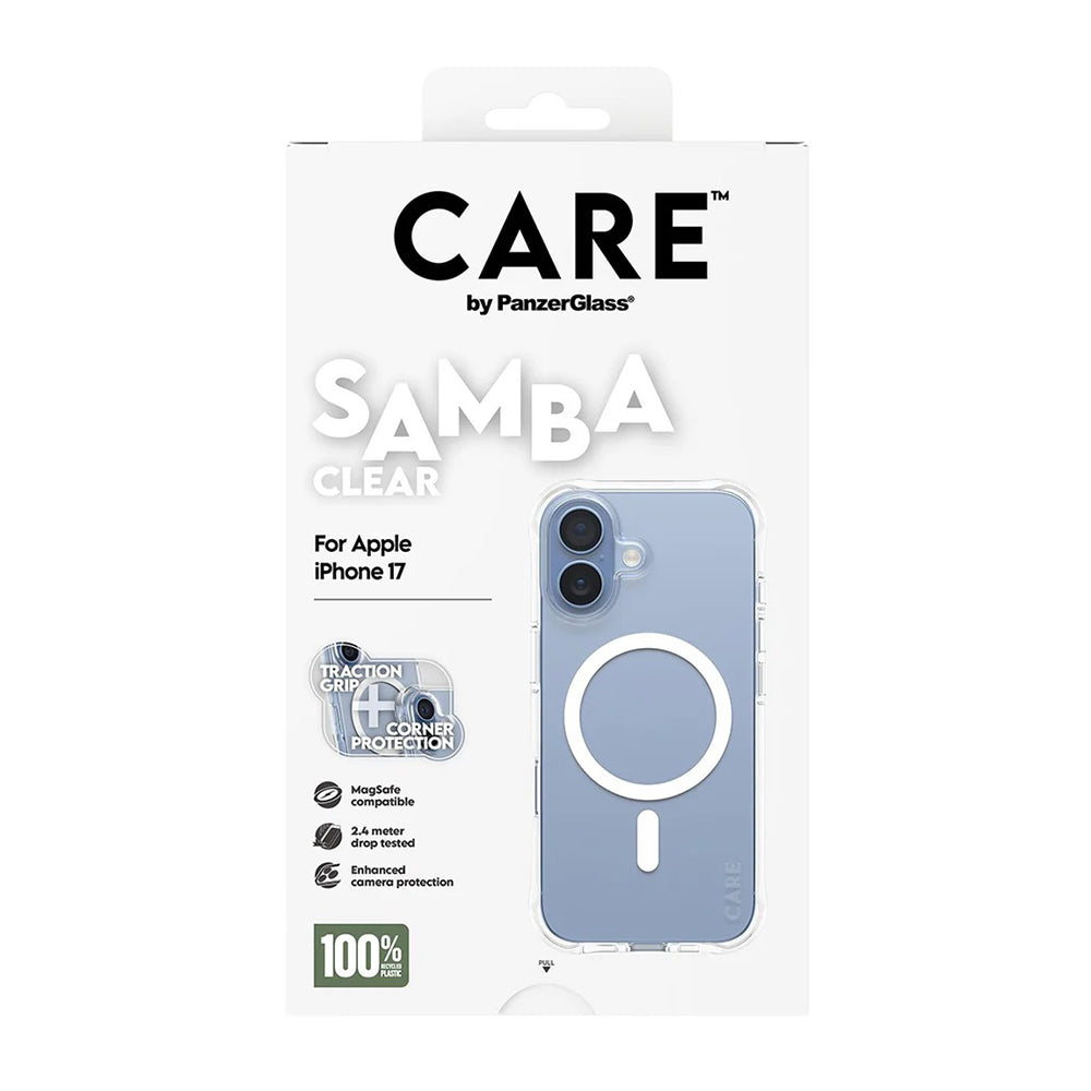 Калъф MagSafe за Apple iPhone 17, PanzerGlass, Care Fashionable, Прозрачен Бял