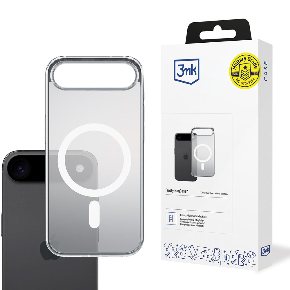 Калъф MagSafe за Apple iPhone 17 Pro, 3MK, MagCase, Бял