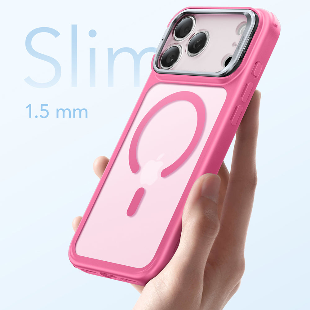 Калъф MagSafe за Apple iPhone 17 Pro, ESR, Classic Hybrid Kickstand, Сатенено розов