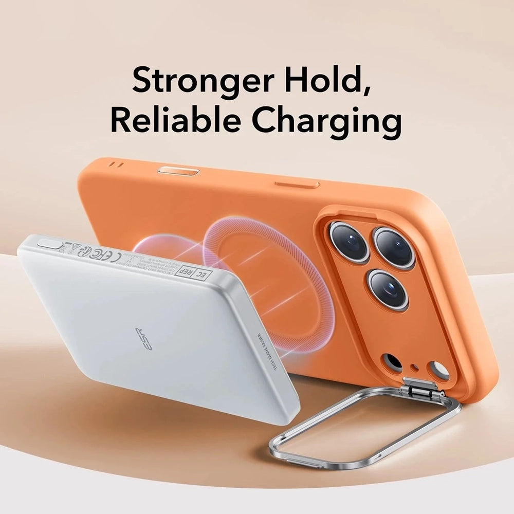 Калъф MagSafe за Apple iPhone 17 Pro, ESR, Cloud Soft Kickstand, Оранжев