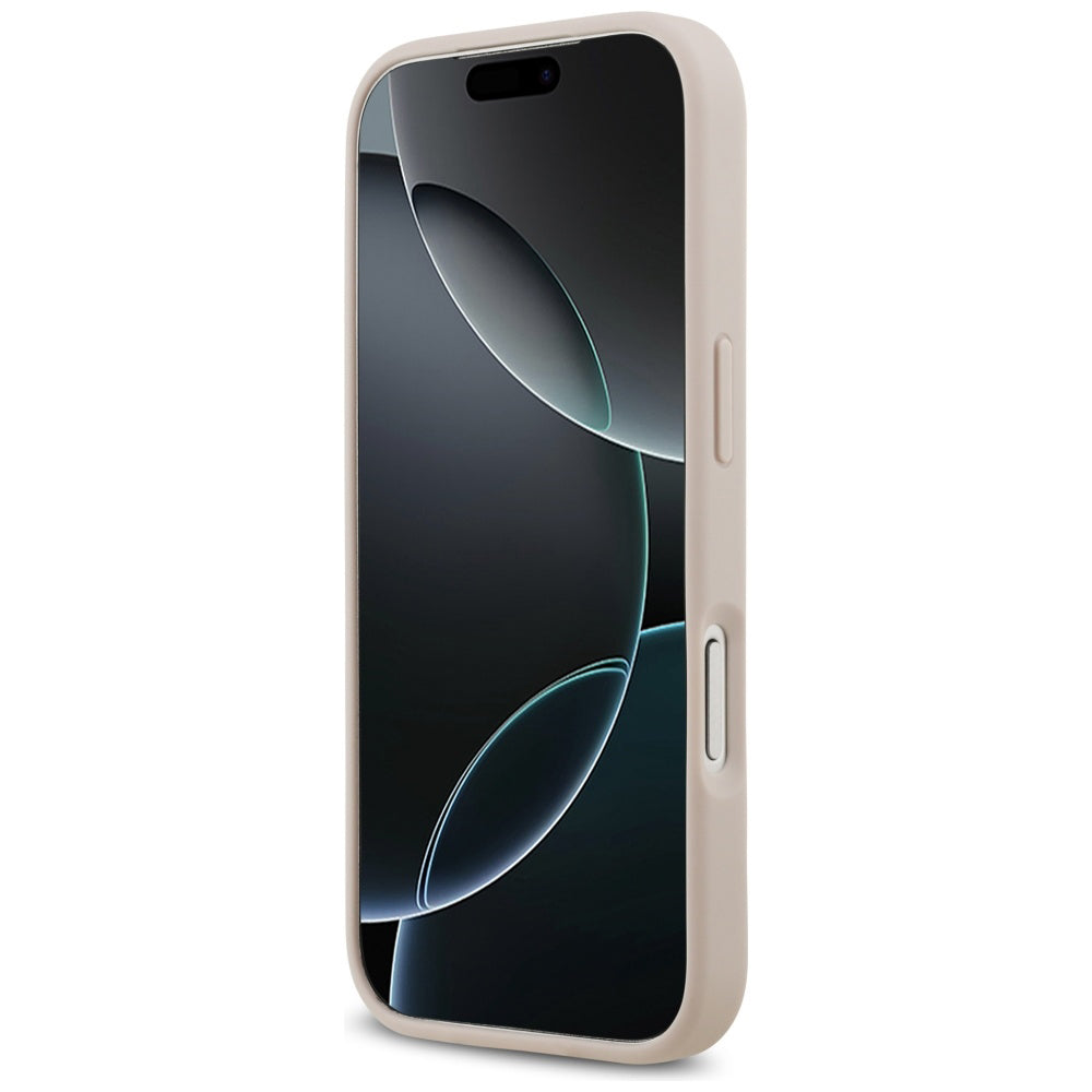Калъф MagSafe за Apple iPhone 17 Pro, Guess, 4G Circle Classic Logo, Розов